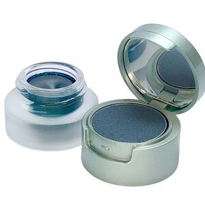 Mally eyeliner and eyeshadow combo in Tidal Blue